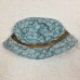 Coach Crusher Bucket Hat Signature C Jacquard Light Blue Small Size P/S Summer  eb-98922189